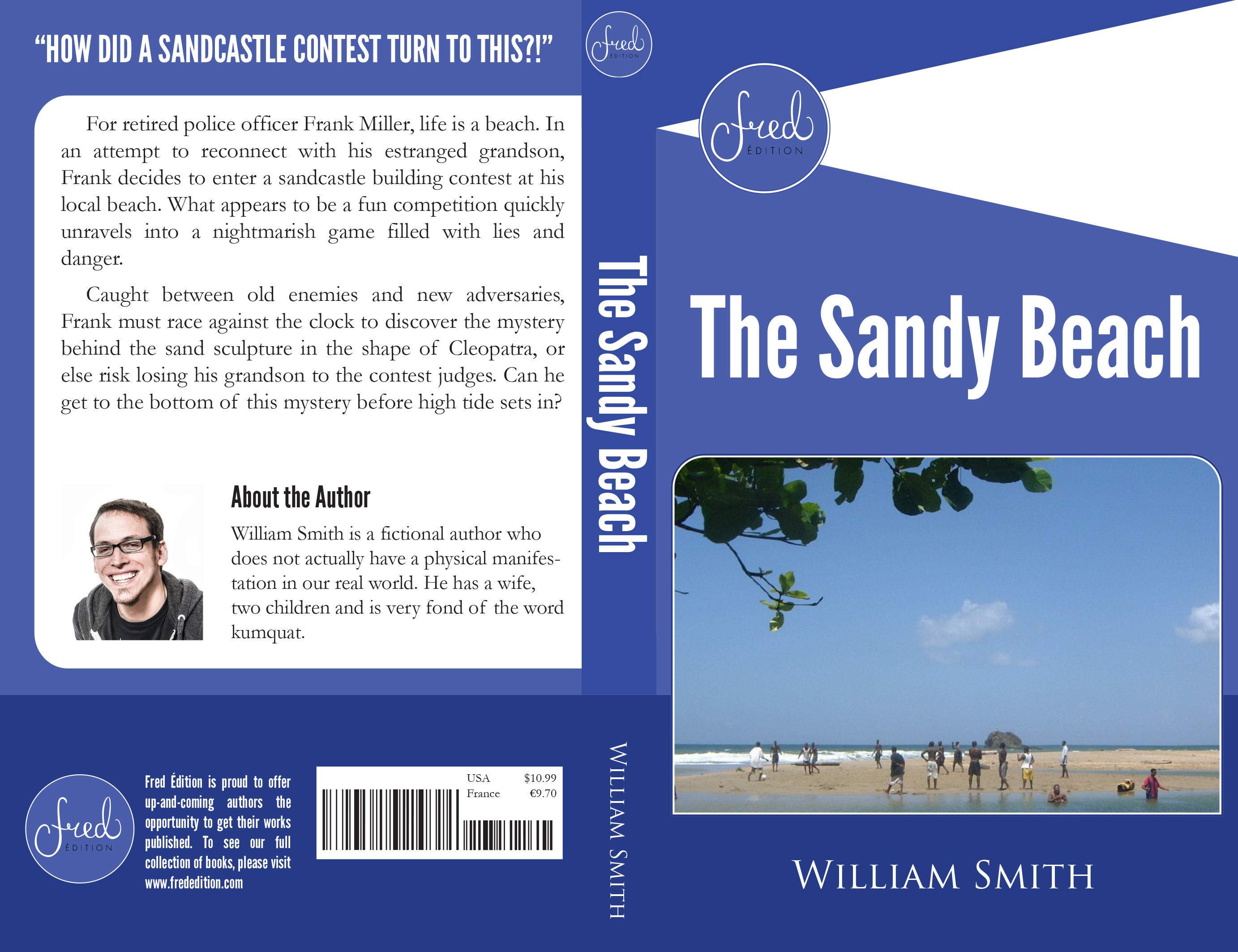 Book cover proposal, blue