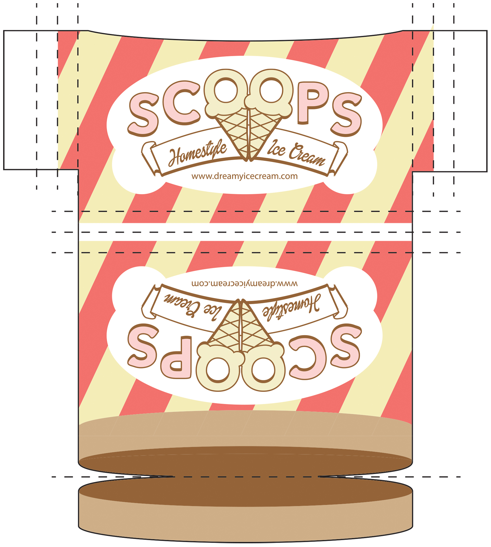 Business card holder layout